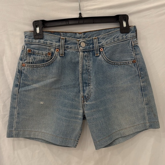 Levi’s 501 jean short hi rise mid thigh size 28 - Picture 3 of 6